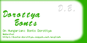 dorottya bonts business card